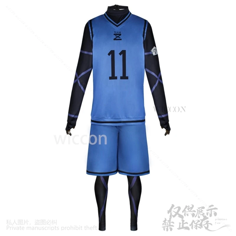Синий аниме-замок для косплея Isagi Yoichi Nagi Chigiri Rensuke Kunigami Bachira Megur комбинезон футбола