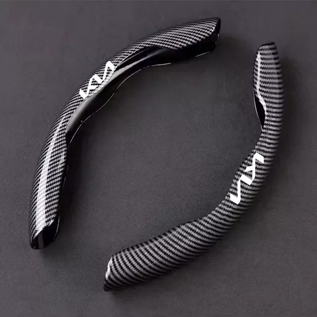 

Car Steering Wheel Cover Carbon Fiber Leather For Kia picanto rio ceed sportage cerato soul sorento Sportage Car Accessories