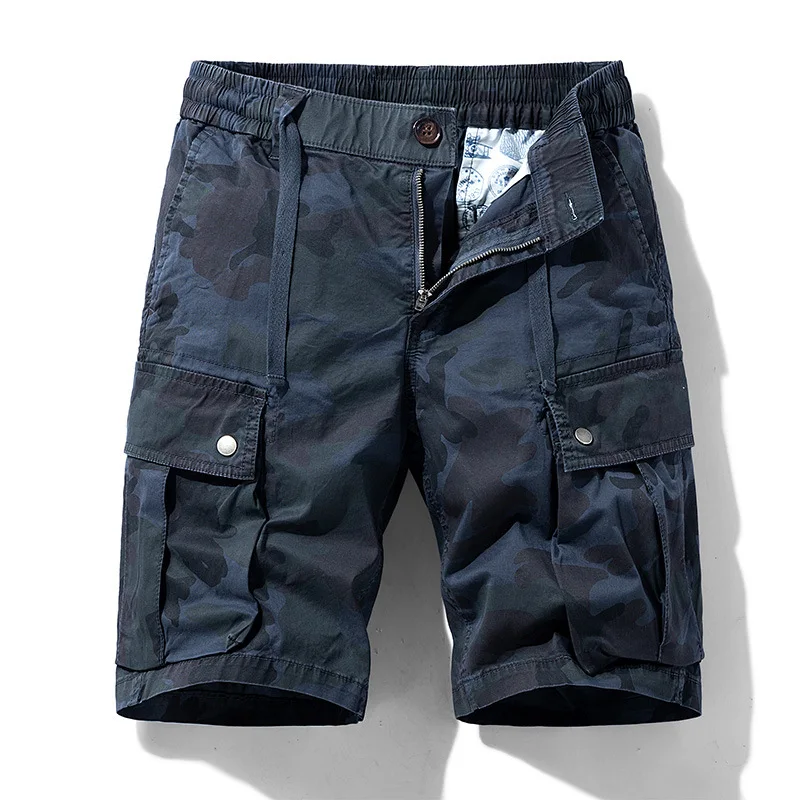 

Men Summer New Casual Vintage Classic Pockets Camouflage Cargo Shorts Men Outwear Fashion Twill Cotton Shorts Male 28-40