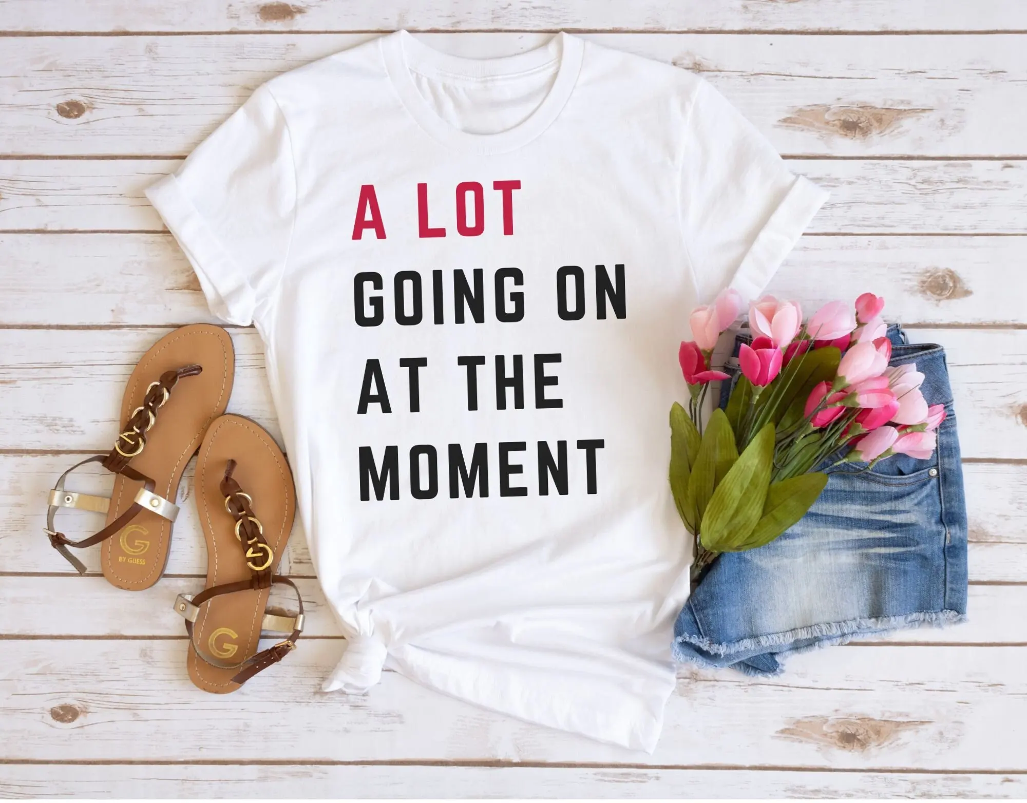 Футболка A Lot Going on at the Moment New TS red Europe Tour Swift Fan 22