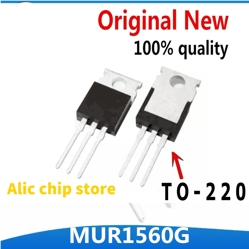 

100 шт./партия, Диод Быстрого Восстановления MUR1560G TO-220 MUR1560 U1560 1560G