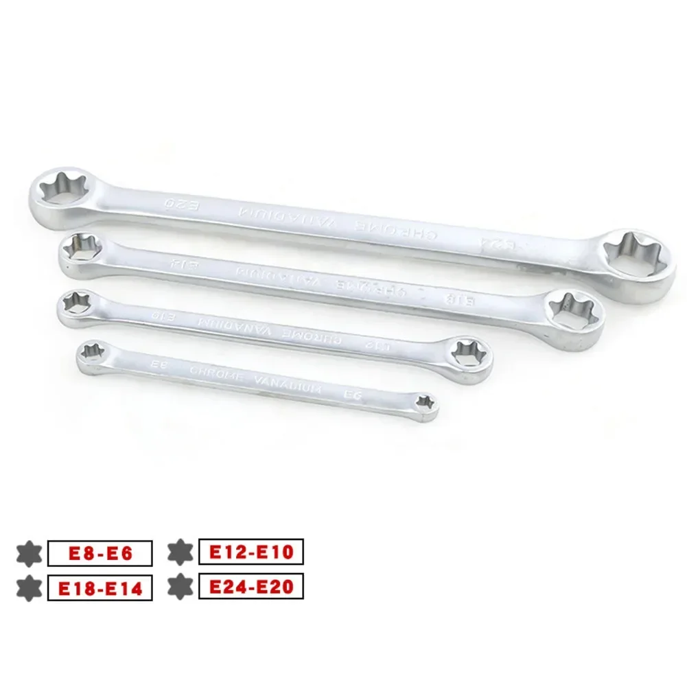 

4 шт. звездообразный ключ с двумя торцевыми шестигранными головками для ремонта бытовой техники/автомобиля