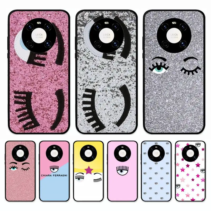 

Hot Ferragnies Eyes Chiara Phone Case for Huawei Mate 20 10 9 40 30 lite pro X Nova 2 3i 7se