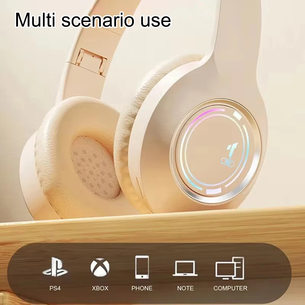 Фото 5,3 Крутая гарнитура M3 Bluetooth-наушники Складная светящаяся карта Вставка Стерео звук Длительный срок службы батареи Esports Низкая задержка №4