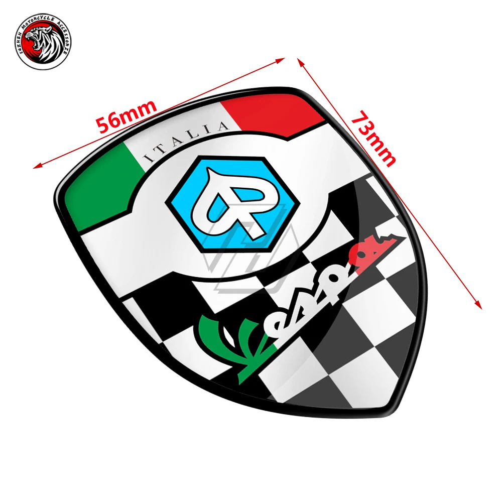 

3D Resin Motorcycle Decal Italy Racing Sticker Fit for Piaggio Vespa GTS GTV LX LXV 50 150 250 300 300ie Super Sport