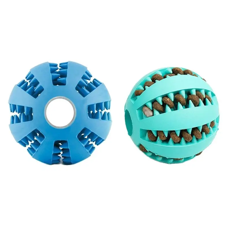 

Toys for Dogs Rubber Dog Ball For Puppy Funny Dog Toys For Pet Puppies Large Dogs Tooth Cleaning Snack Ball Toy For Pet Products