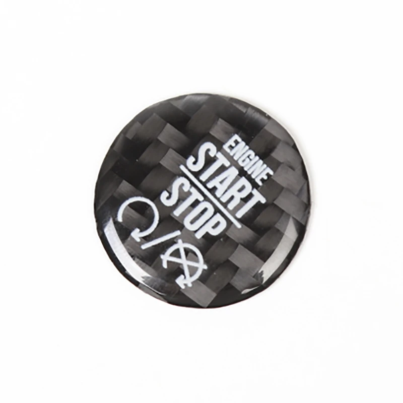 Engine Start Stop Button Switch Cover for Dodge Challenger/Charger/RAM 2010-2021 Durango 2014-2021 Carbon fiber &amp black