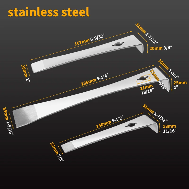 Скребок для ногтей из нержавеющей стали