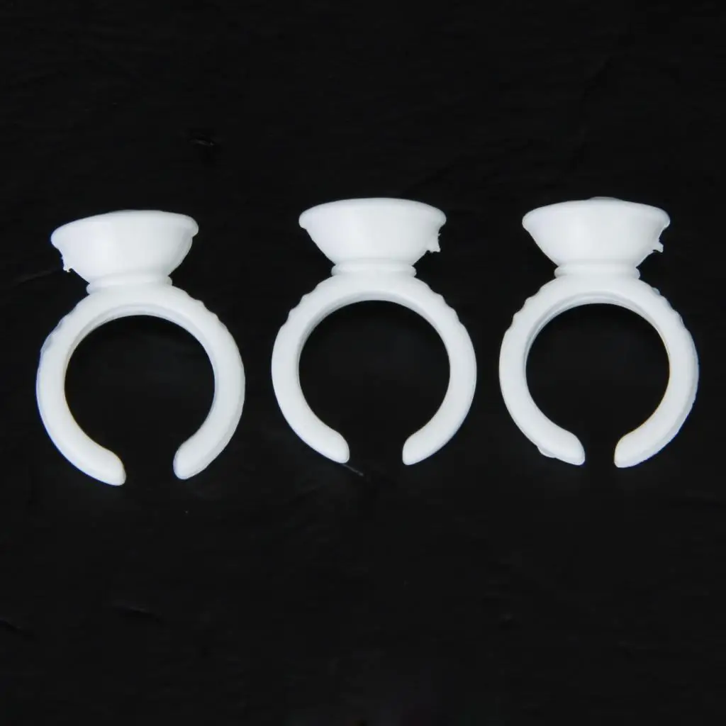 100шт клей для ресниц одноразовый держатель чернил татуировки кольцо поддон