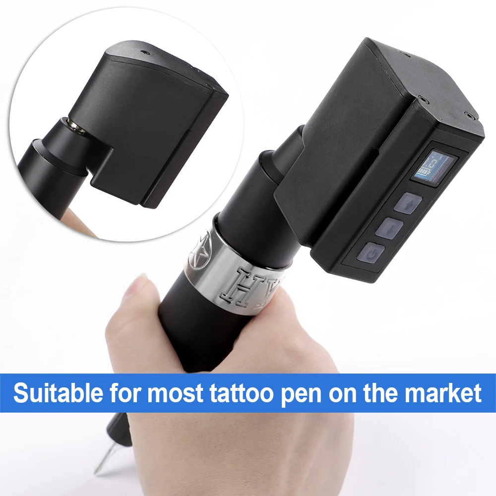 1pcs New Professional Mini Wireless Tattoo Power Automatic Matching Motor Machine Power Supply RCA DC Interface Energy Efficient