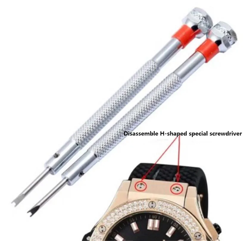 

Suitable for HUBLOT Hengbao/Yubo Special Screwdriver H-type Small Screw Replacement Watch Accessories clocks With Repair Tool