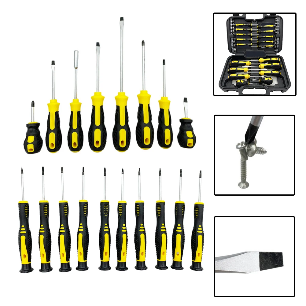 

1set Precision Torx Slotted Cross Anti-slip Screwdriver Bit Magnetic Batch Head For Mobile Phone Repair Disassembly Hand Tools