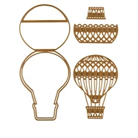 2022 arrival new %c2%a0hot air balloon easel card cutting dies scrapbook used for diary decoration embossing diy card handmade