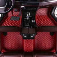 car floor mat foot pad for audi rs6 2016 2017 2018 leather waterproof full wrap high quality auto interior accessories