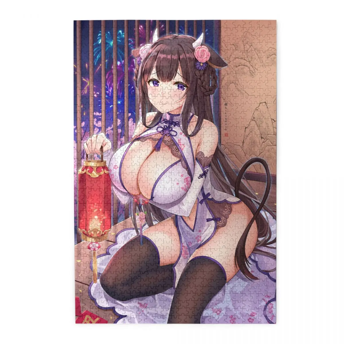 

Anime Puzzle Azur Lane Poster 1000 Piece Puzzle for Adults Hentai Crotch Tattoo Cow Doujin Puzzle H Comic Puzzle Sexy Room Decor