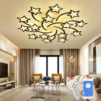 chandelier with app remote control modern led ceiling lamp living room bedroom home chandelier lighting ac90 260v light fixture
