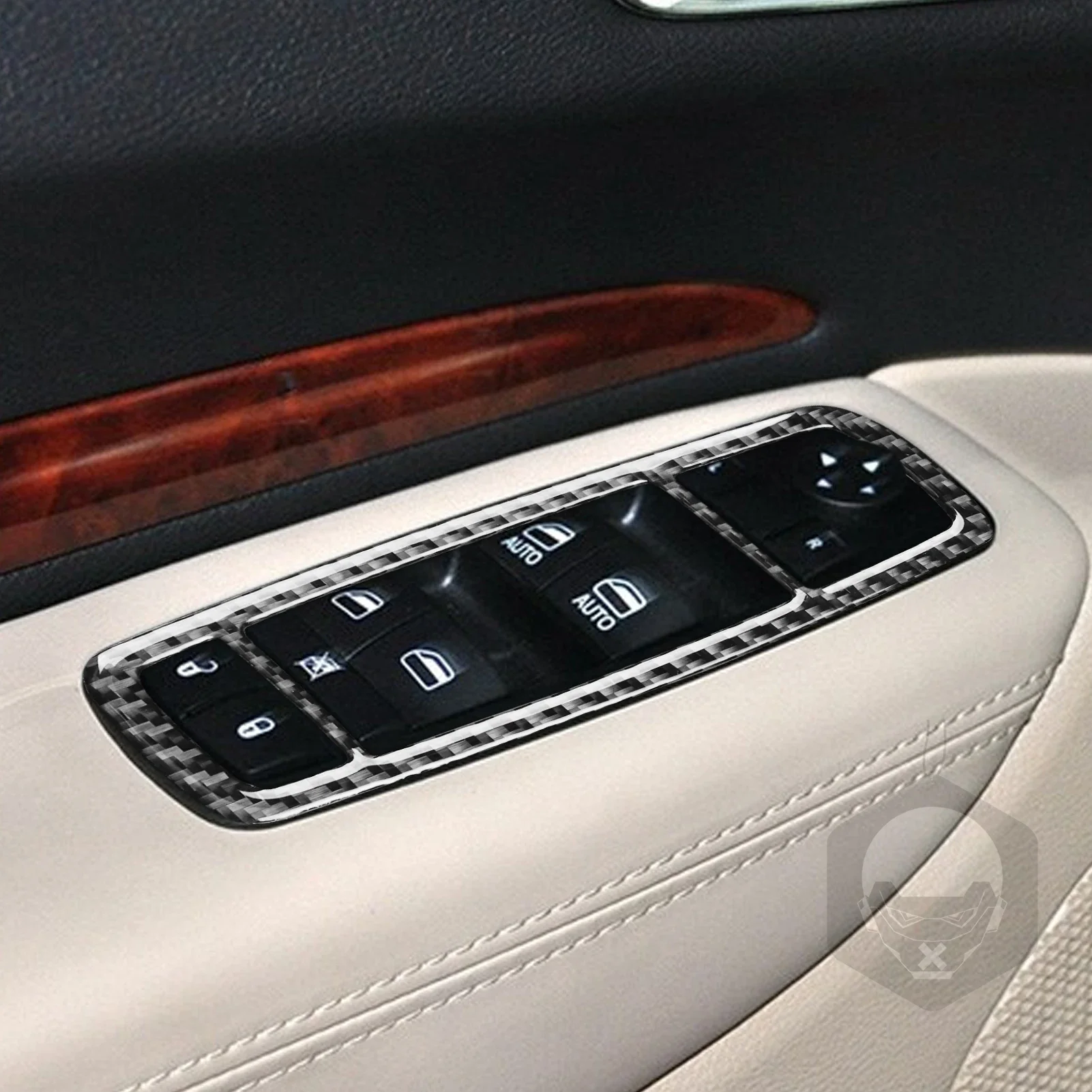Для Jeep Grand Cherokee 2012-2021 автомобильные аксессуары из настоящего углеродного волокна