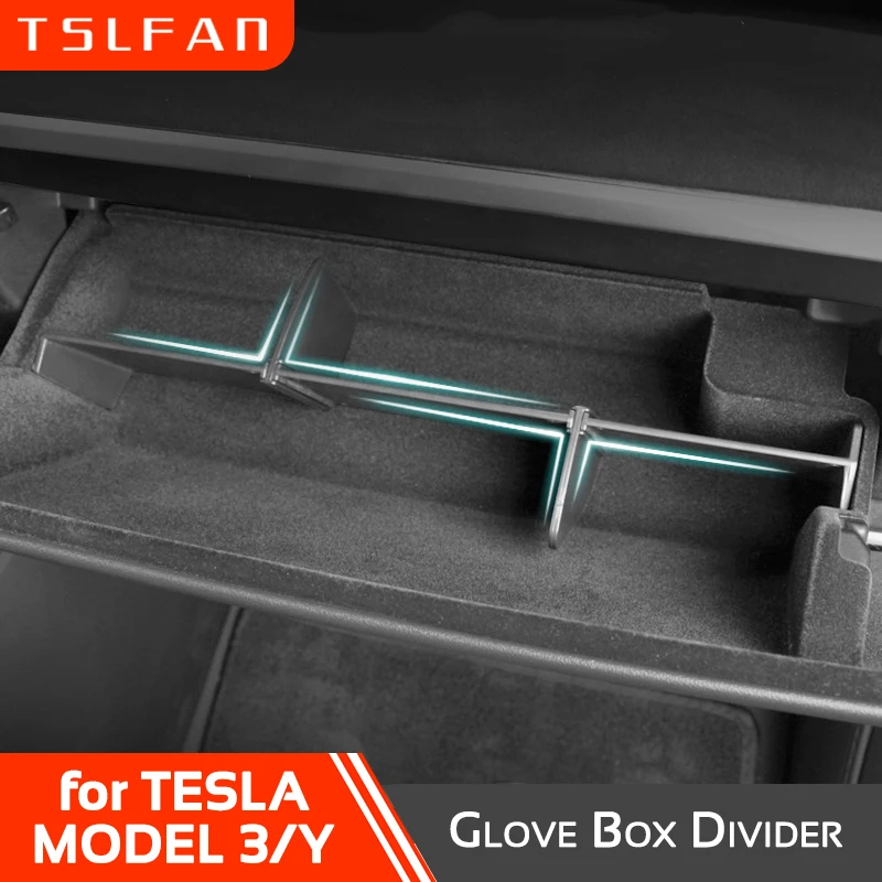 

Tesla Model 3 Y 2019-2023 Органайзер Для Перчаточного Ящика ABS Вставка Для Хранения Перегородка Автомобильный Аксессуар Для ...