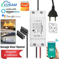wifi switch smart garage door opener controller work with alexa echo google home smart lifetuya app control no hub required