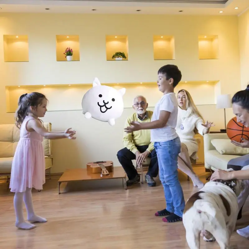 

The Battle Cats Plush Toy White Neko Plushie Cute Cat Anime Cartoon Game Character Soft Stuffed Animal Toy Best For Kids Gift