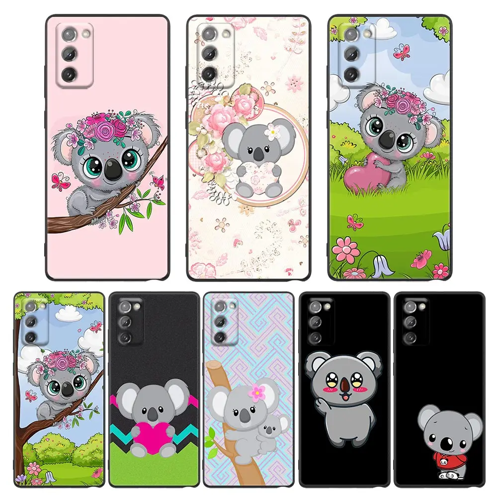 

Cartoon koala Baby Animal Bear Cover For Samsung M52 Case For Galaxy M52 M23 M22 M32 M33 M31 M62 F62 F41 F52 F42 F22 Soft Funda
