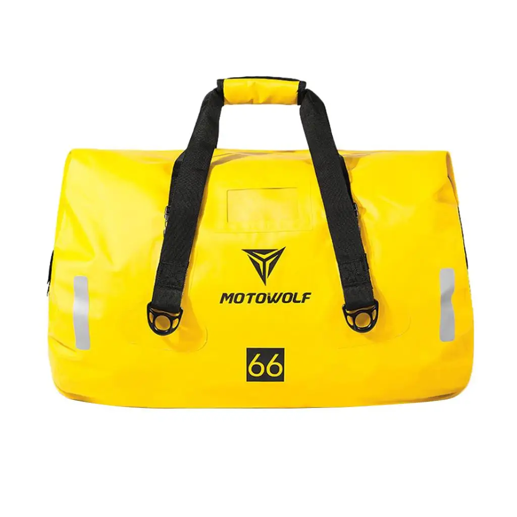 

Motorcycle Car Bag Long-distance Cycling Large Capacity Rear Seat Bag Yellow