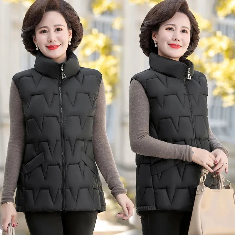 Новинка осенне-зимняя женская безрукавка пуховая хлопковая куртка женские парки