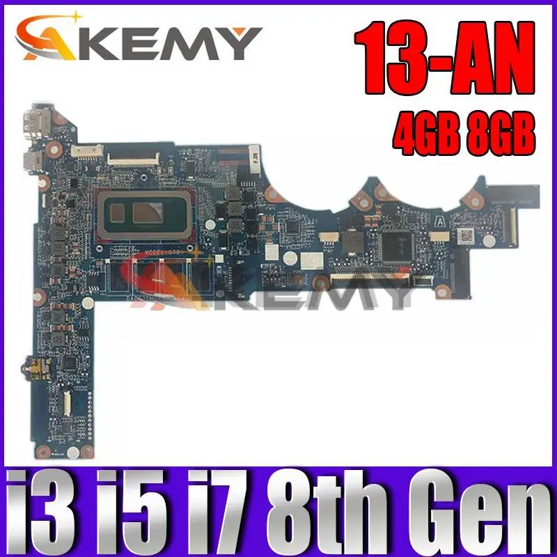 

L37350-601 L37350-601 материнская плата для ноутбука DA0G7DMB8D0 w/ i3 i5 i7 8-го поколения 4 ГБ 8 ГБ ОЗУ для ноутбуков HP Spectre 13-AN 13-AN00 UMA
