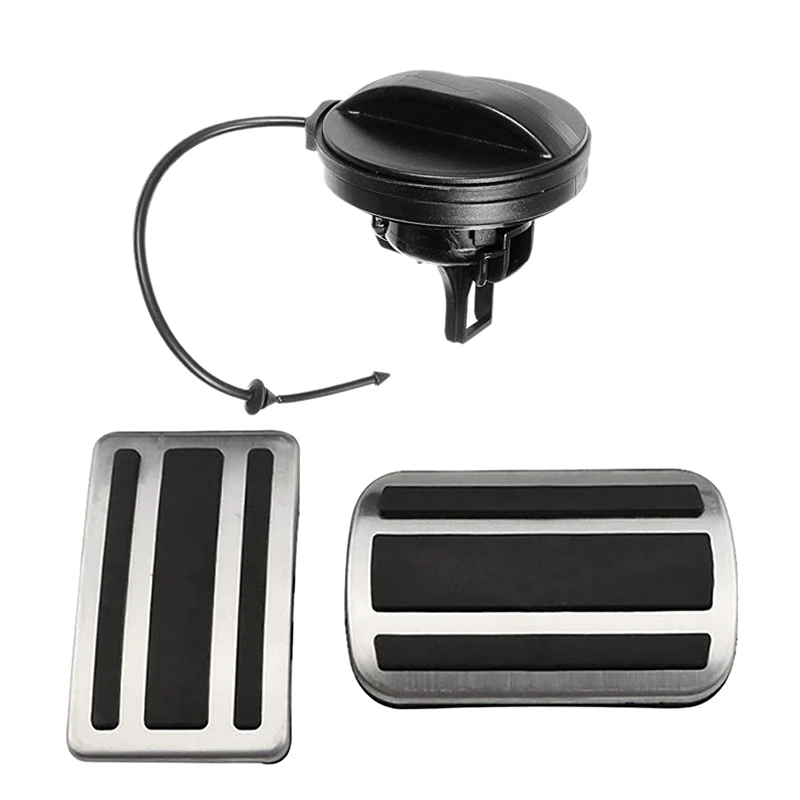 

Car Oil Fuel Filter Fuel Tank Cap With 2Pcs Accelerator Pedal Brake Pedals Cover AT For Peugeot 301 3008 Citroen 2014