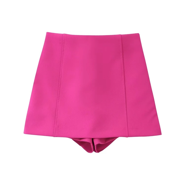 TRAF Women Fashion Front Button Cropped Blazer Coat Vintage Notched Collar Long Sleeve Female Outerwear Chic Veste Femme