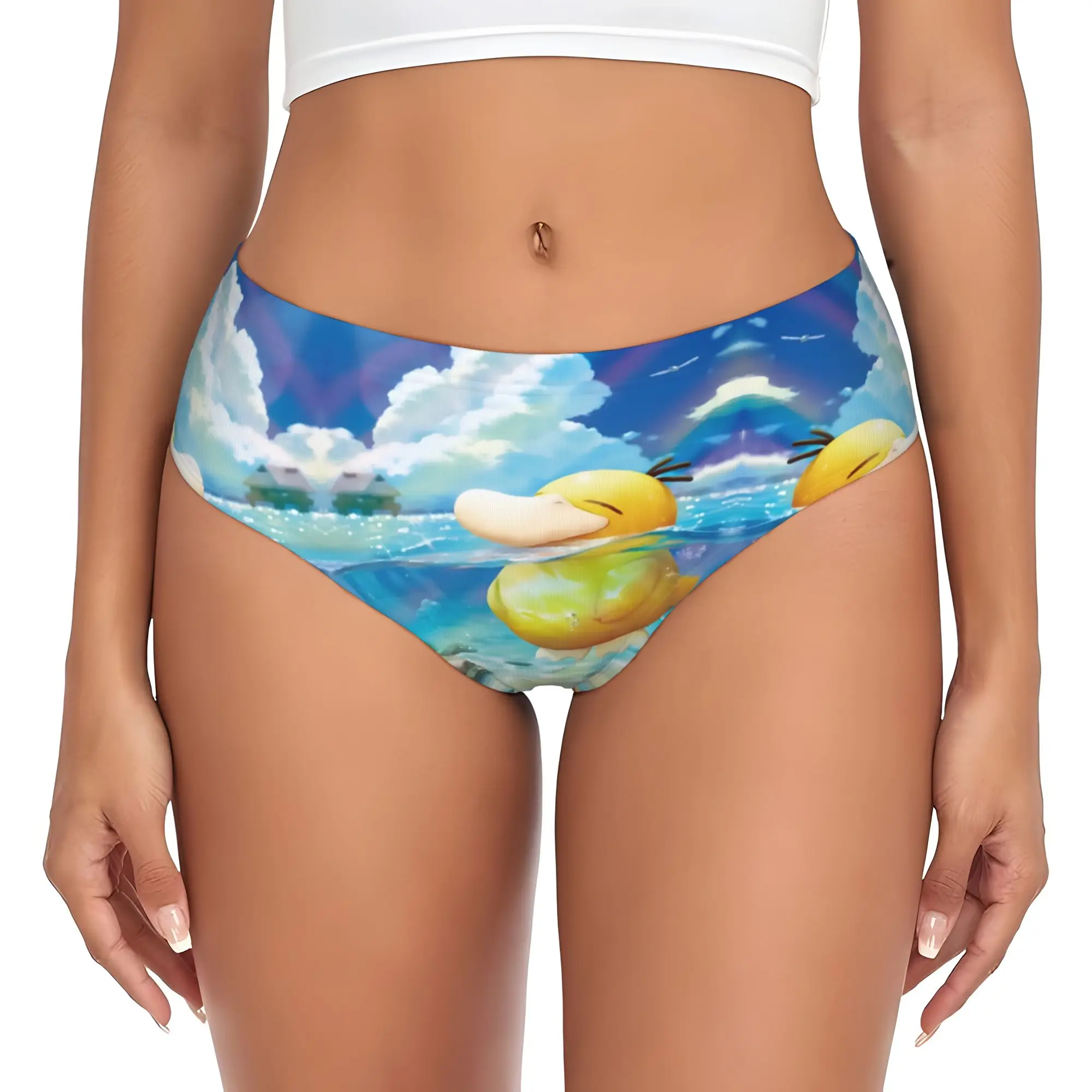 Фото Женские трусики Custom P-Psyducks: комфортное нижнее белье в стиле манга №1