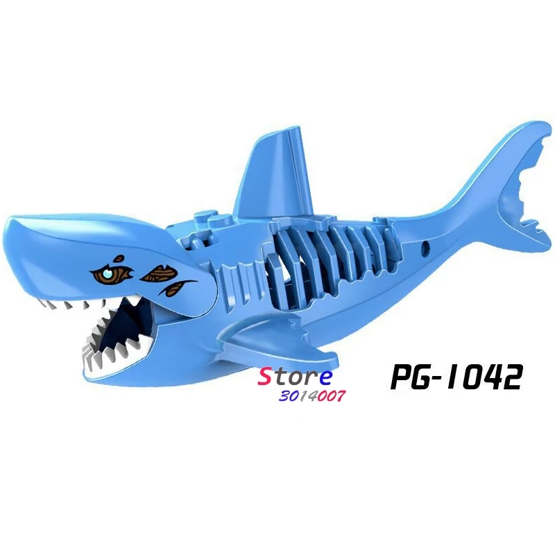 

Single Ghost Zombie Shark Jack Sparrow Pirates of the Caribbean bricks model building block bricks for house games children toys