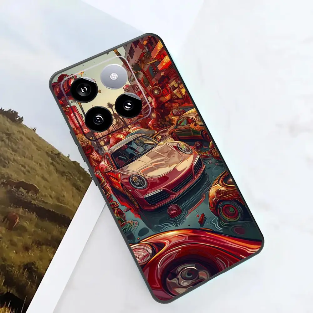 Крутой спортивный автомобиль 911 чехол для телефона Xiaomi 14 Ultra 13T 13Pro 13 12T 12 11T 11i 11