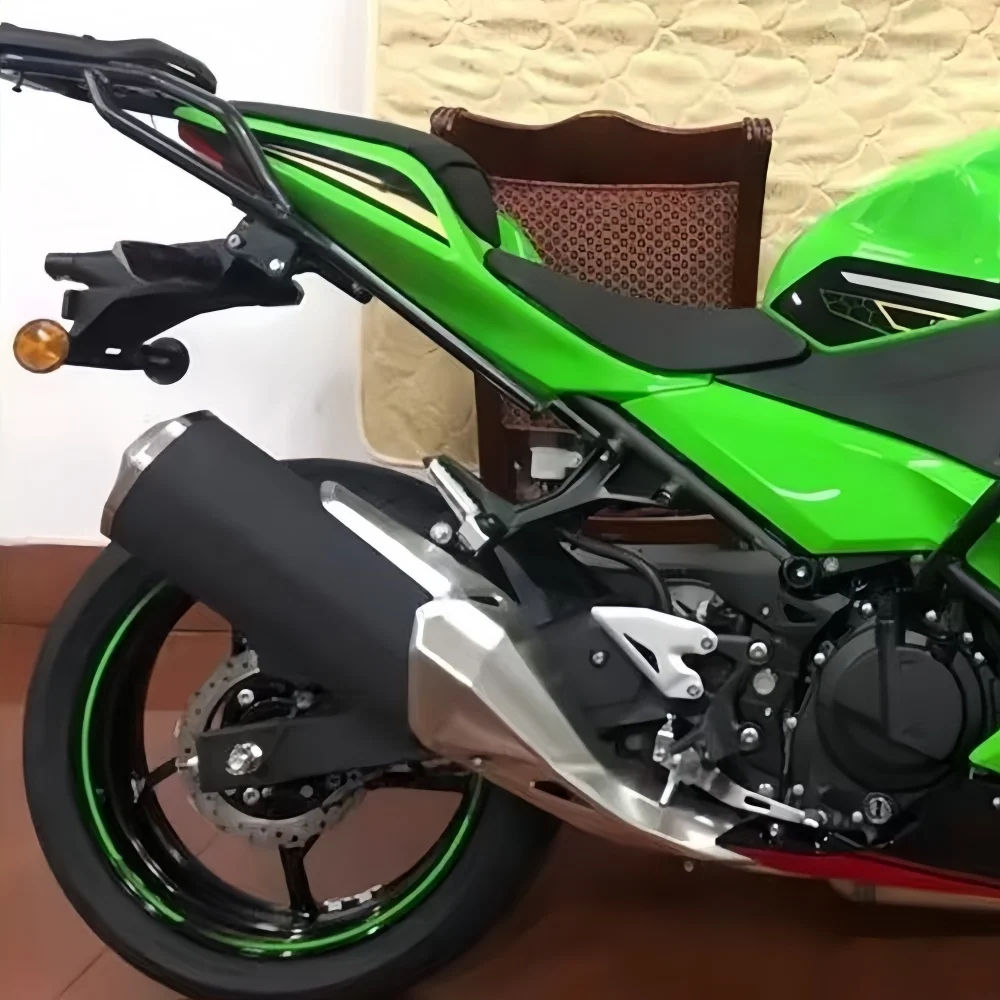 Фото Багажник на заднее крыло для мотоциклов Ninja 400 Z400 18-24: Усиленное основание для кофра, стабильное крепление, аксессуары для путешествий №4