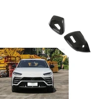 q8 rsq8 dry carbon fiber add on style rear back door mirror cover for lamborghini audi without assistant lane
