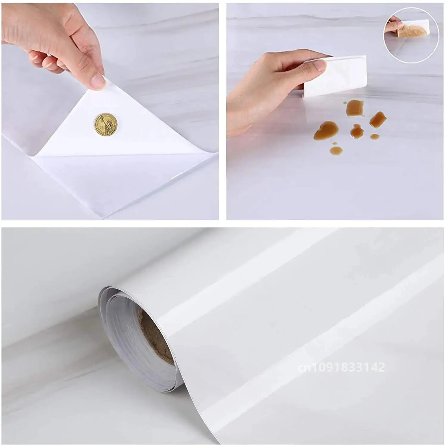 80 см перламутровые белые кухонные маслостойкие противоожоговые наклейки на