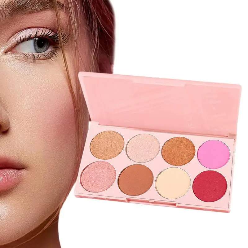 

Matte Shimmering Eyeshadow Makeup Palette Multifunction Face Makeup Kit With Eyeshadow Nude Highlighter Powder Blush Makeup Tray