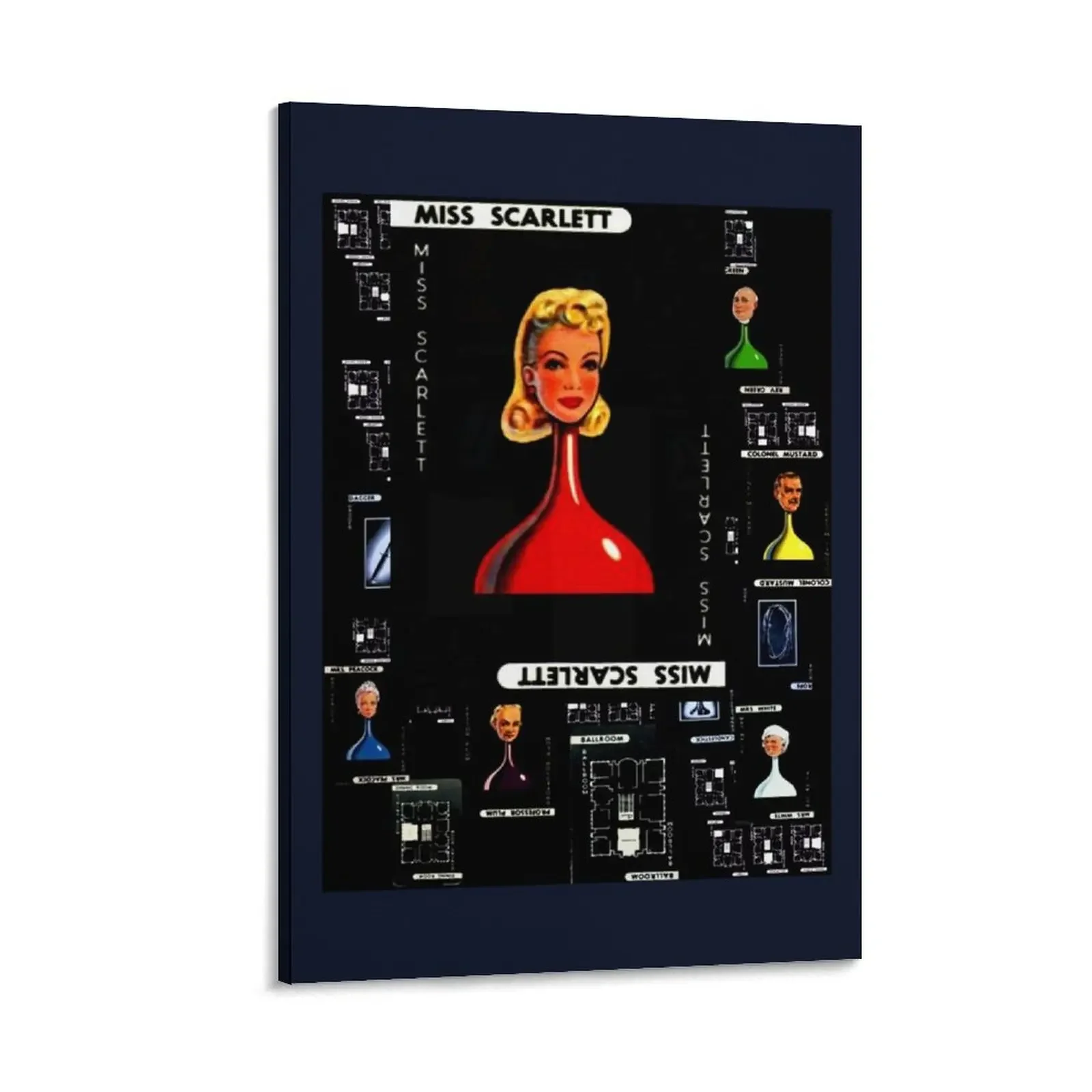Cluedo Scarlett Картина на холсте украшение картины для украшения стен аниме