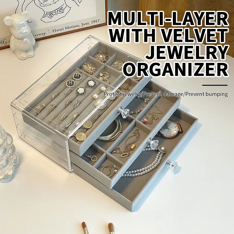 

Drawer acrylic storage box watch earrings jewelry box jewelry earrings cosmetics jewelry box storage