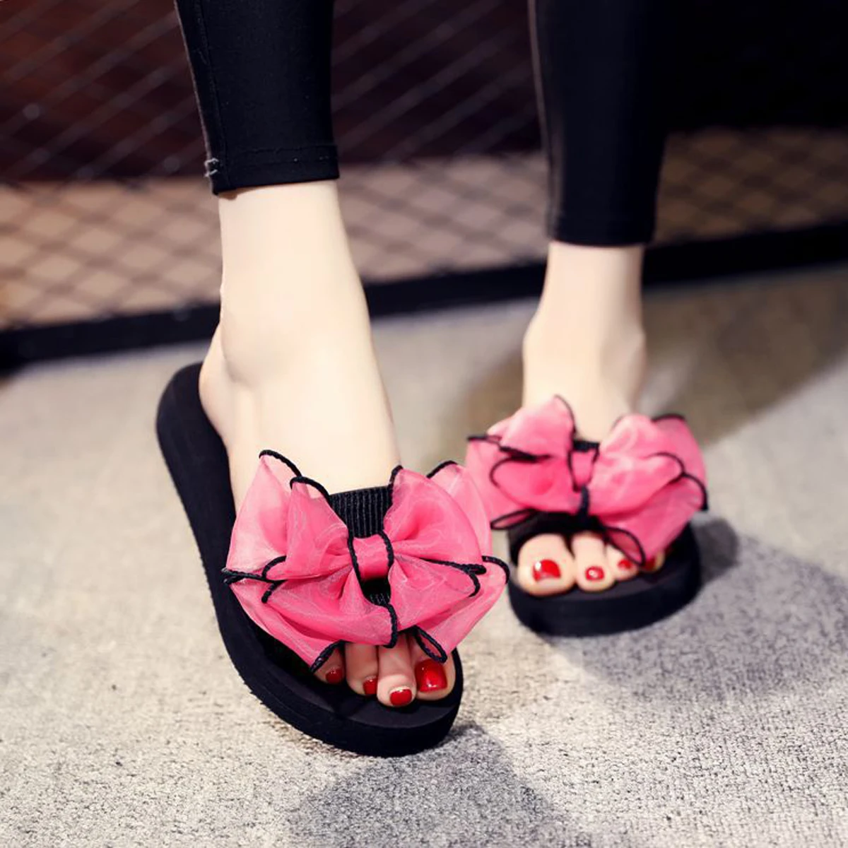 Сандалии женские на толстой нескользящей подошве босоножки ручной работы