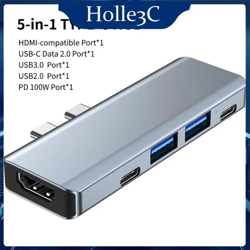 

Для Macbook Usb2.0/usb3.0 Тип C Мини 4k-совместимый адаптер для ПК компьютера ноутбука 4 порта универсальные Офисные инструменты