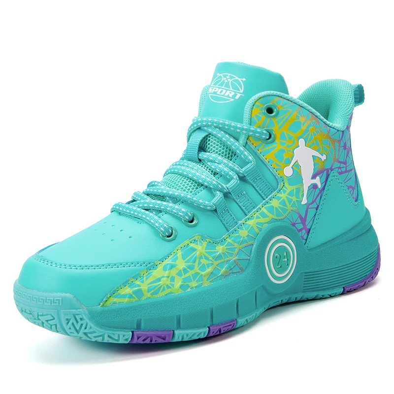 

New High-top Basketball Shoes Men Outdoor Sneakers Men Wear Resistant Air Cushioning Shoes Breathable Sport Shoes Unisex