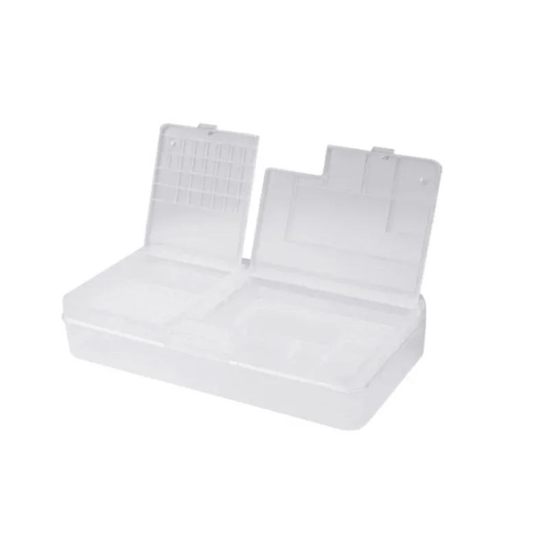 

Прозрачный пластиковый органайзер, контейнер для хранения, двухслойный контейнер для хранения деталей для ремонта товара, шурупов, бусин для ювелирных изделий