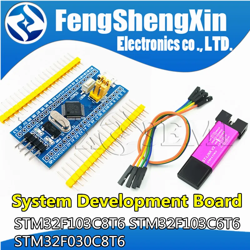 

STM32F103C8T6 STM32F103C6T6 STM32F030C8T6 ARM STM32 Minimum System Development Board Module For Arduino ST-Link V2 Downloader