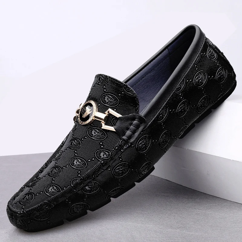 

Men Loafers Genuine Leather Casual Shoes Mens Slip-ons Mocasines Hombre Man Moccasin Spring Summer Luxury Shoes Brand Designer