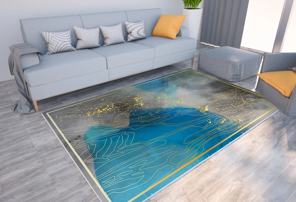 

Geometric Line Print Rug Home Decor Rug Living Room Bedroom Rug Leisure Rug