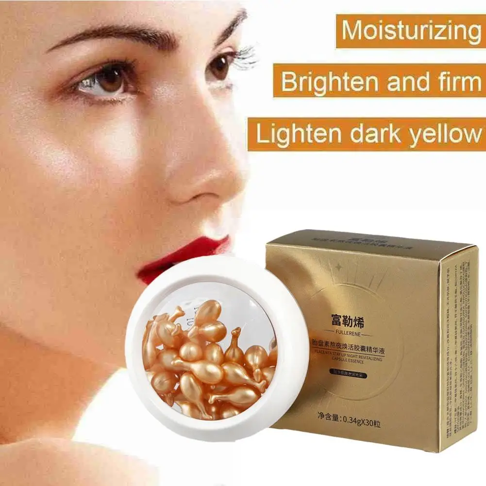 

Staying Up Late To Rejuvenate Placental Hormone Capsule Essence Liquid Hydrating And Moisturizing Facial Essence