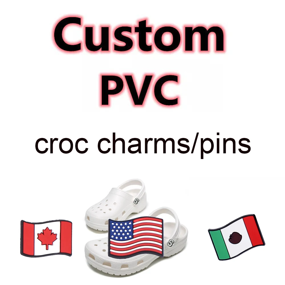 2000pcs Pins Croc Charms DIY Pins For Croc Shoe Decoration Charms Sandals Custom Your Design Shoe Accessories Charms Party Gifts