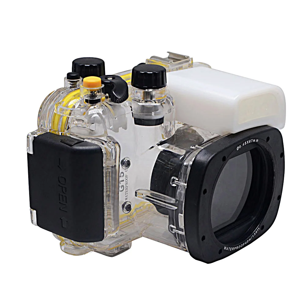 Фото Водонепроницаемый чехол Mcoplus G15 40 м/130 футов для подводной съемки, подходит для камеры Canon G15, WP-DC48 №1