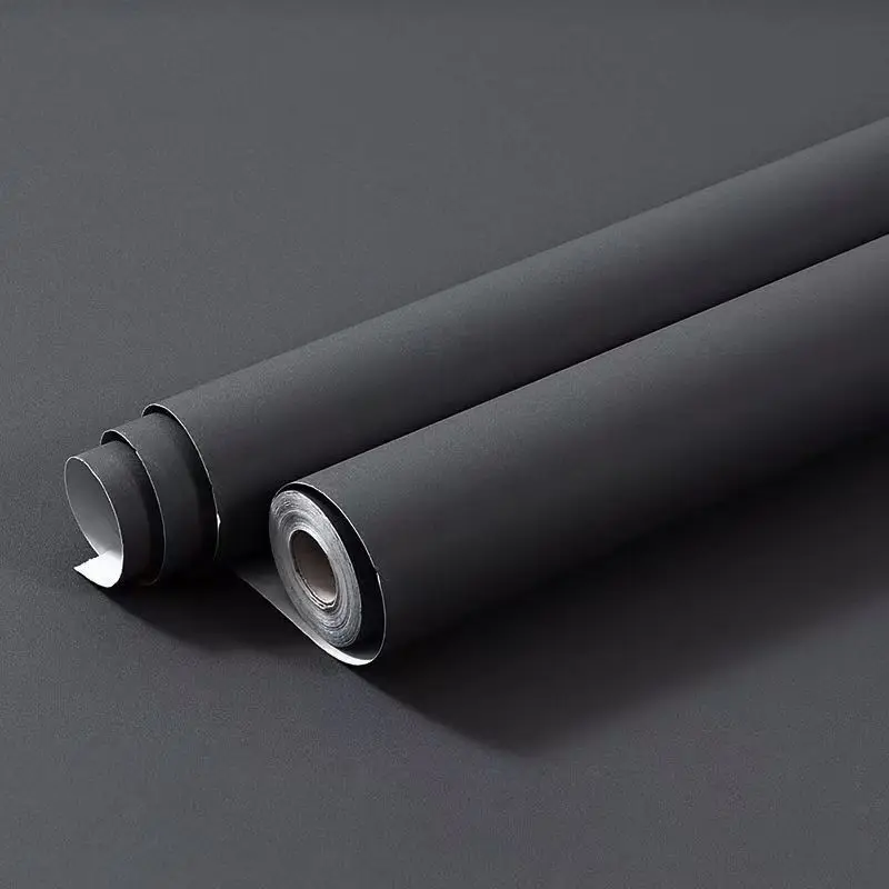 Однотонные матовые самоклеящиеся обои для мебели ПВХ